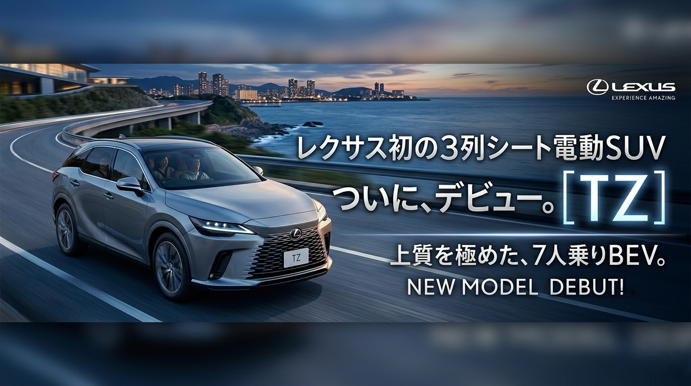 レクサス初の3列シート電動SUV誕生・乗り換えのタイミングを逃さない